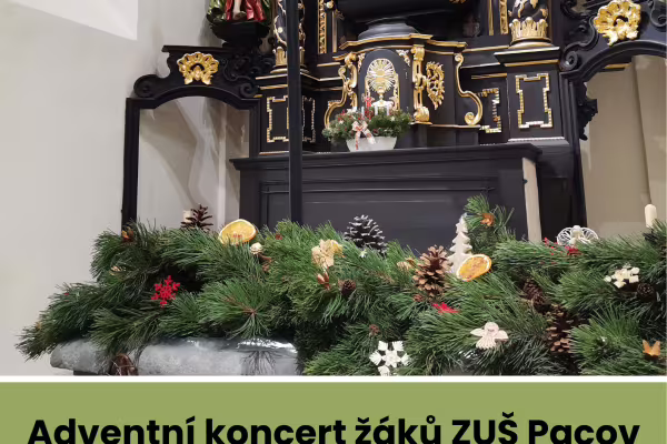 Adventní koncert žáků ZUŠ Pacov
